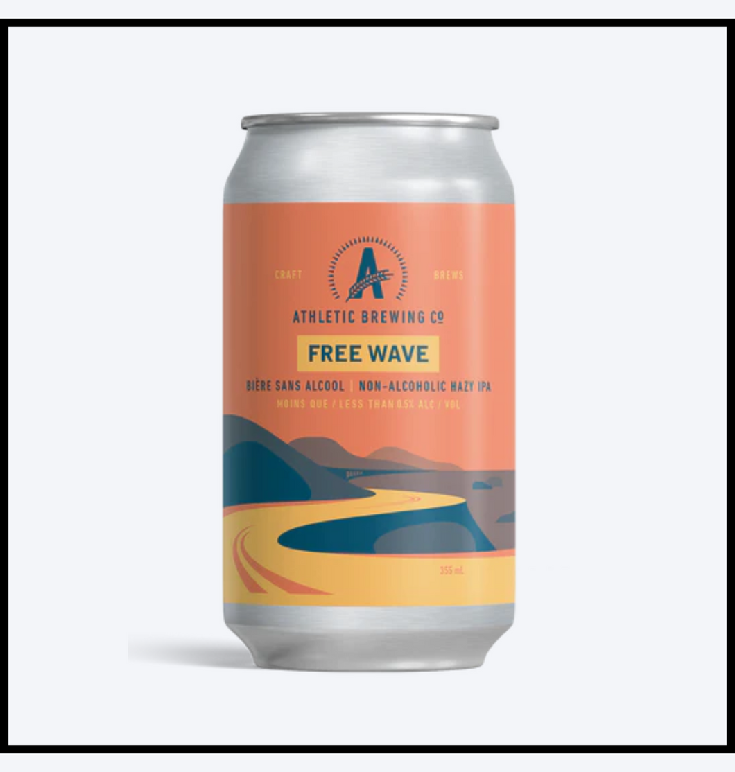 Athletic Brewing Co - Free Wave Hazy IPA (Non-Alcoholic) 6 x 355ml