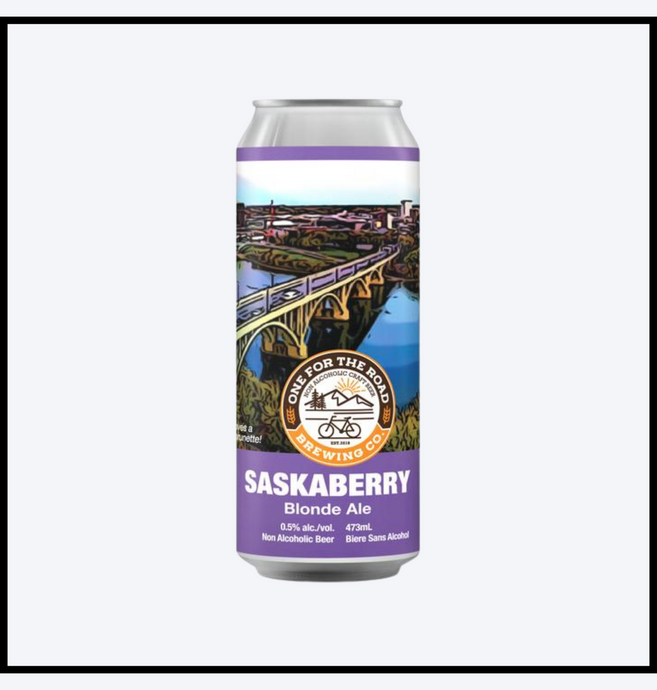 One For The Road - Saskaberry Blonde Ale (Non-Alcoholic) - 6 x 473 ml