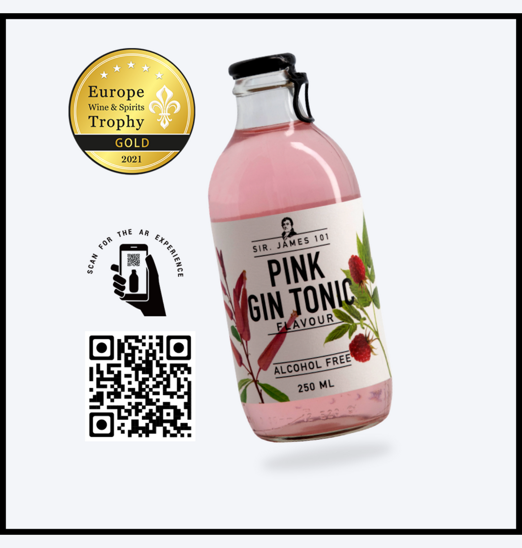 Sir. James 101 - Pink Gin Tonic (Non-Alcoholic) 6 x 250ml